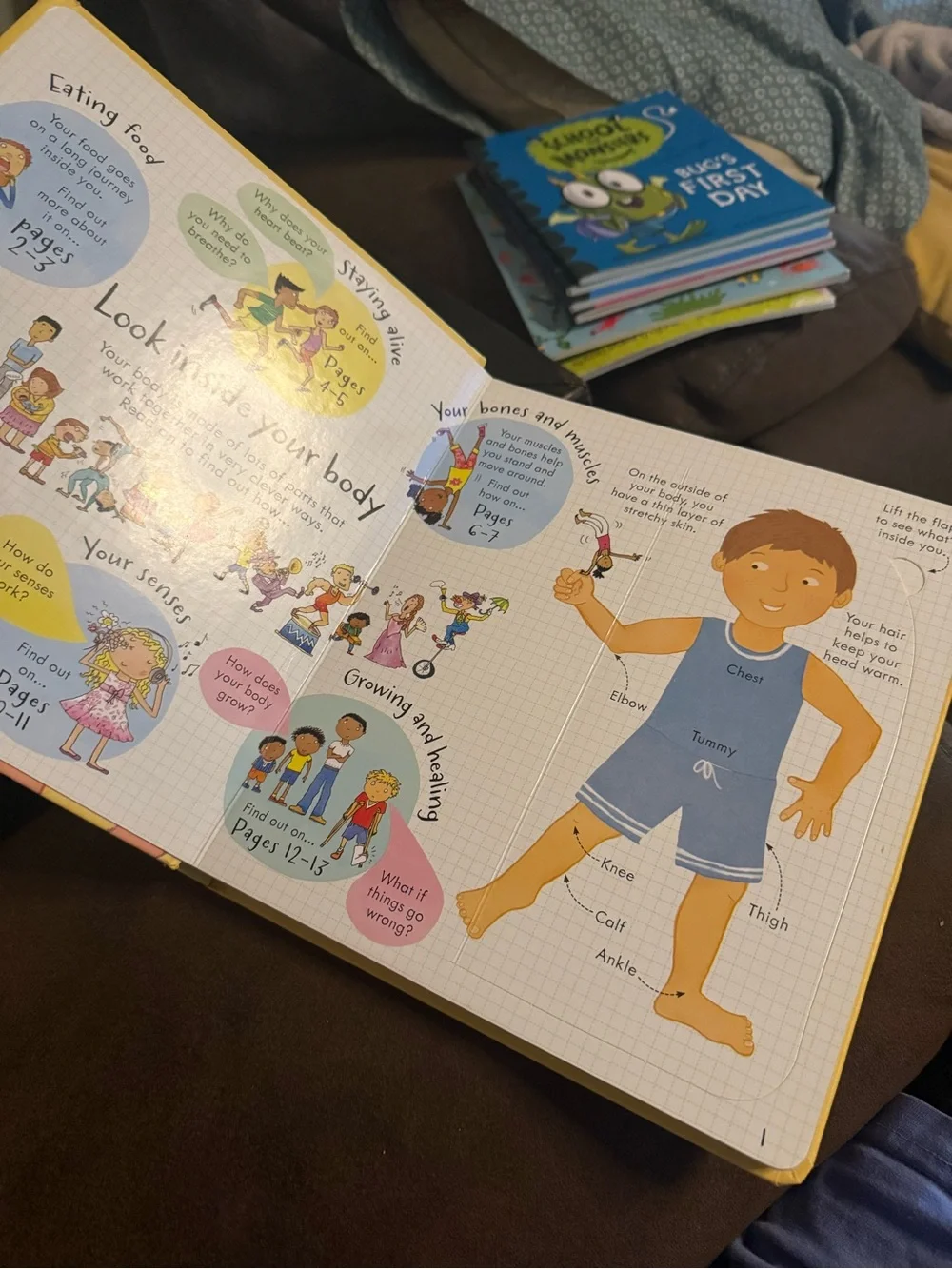 Usborne Look Inside Your Body - Yellow Kids One Piece